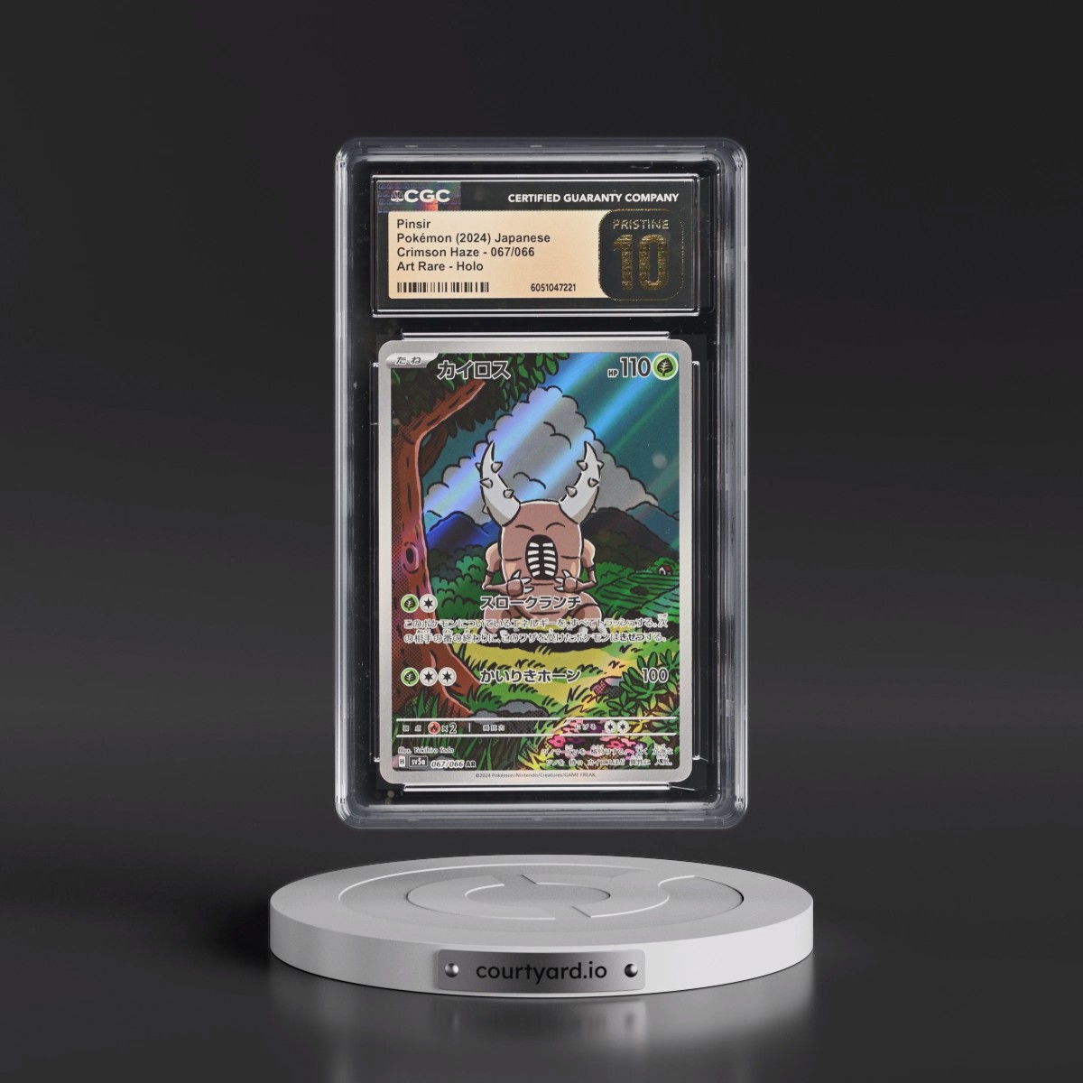 2024 Crimson Haze #067/066 Pinsir - Art Rare Holo (CGC 10 PRISTINE)