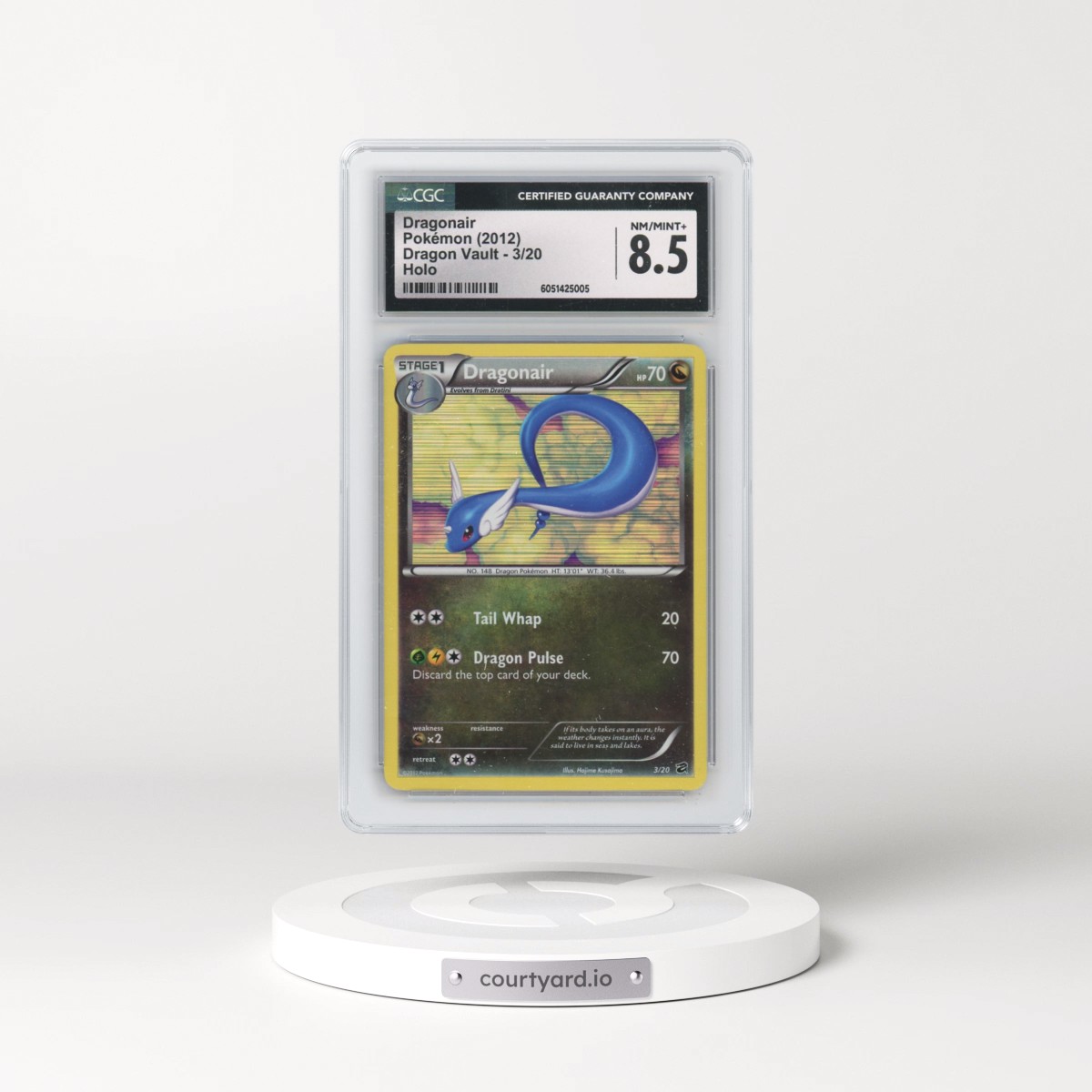 2012 Dragon Vault #3/20 Dragonair - Holo (CGC 8.5 NM-MT+)