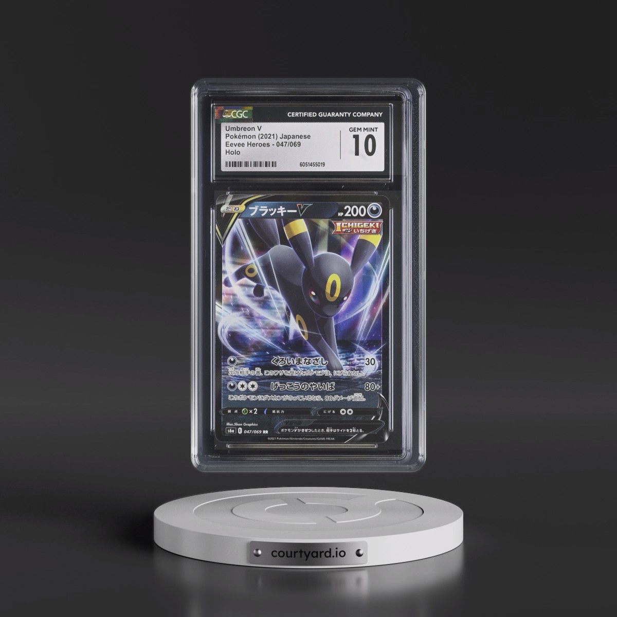 2021 Eevee Heroes #047/069 Umbreon V - Holo (CGC 10 GEM MINT)