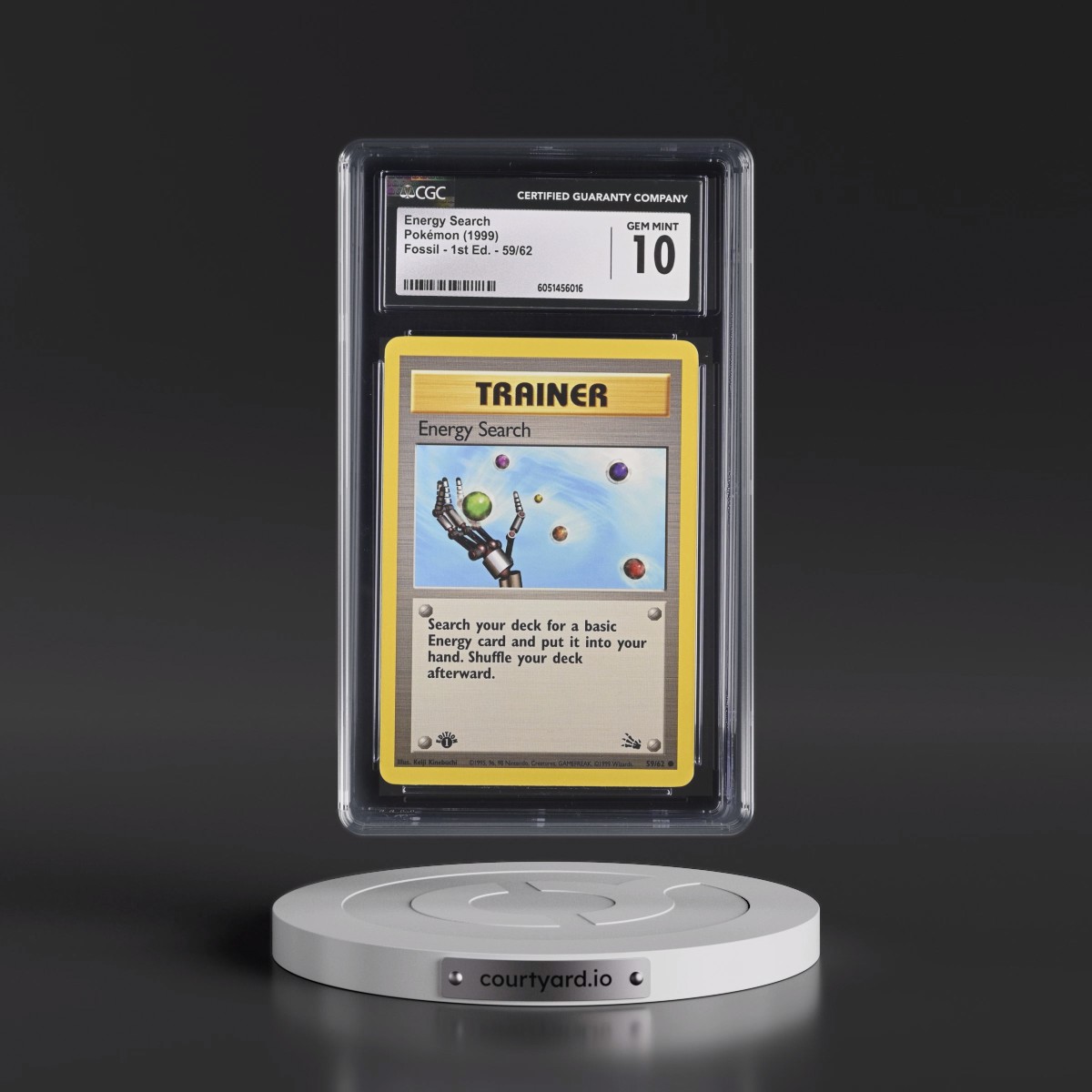 1999 Fossil #59/62 Energy Search - 1st Edition 1st Edition (CGC 10 GEM MINT)