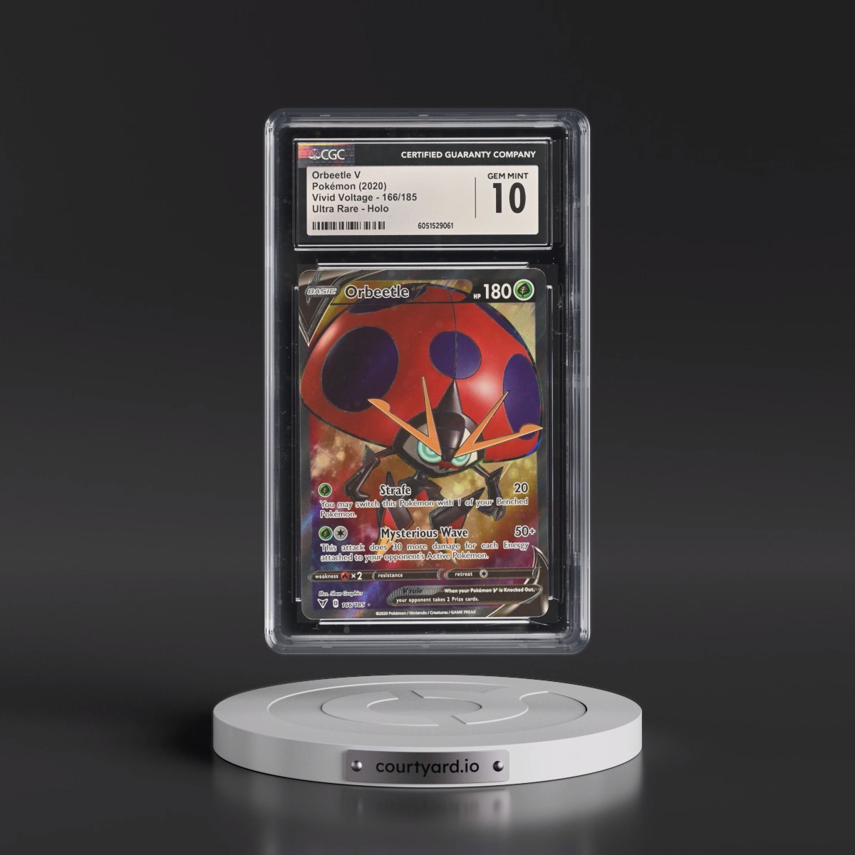 2020 Vivid Voltage #166/185 Orbeetle V - Ultra Rare Holo (CGC 10 GEM MINT)