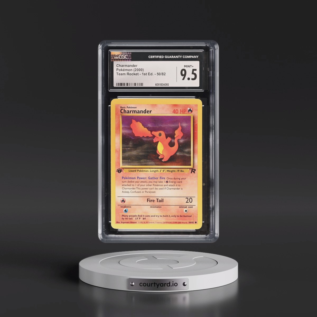 2000 Team Rocket #50/82 Charmander - 1st Edition 1st Edition (CGC 9.5 MINT+)