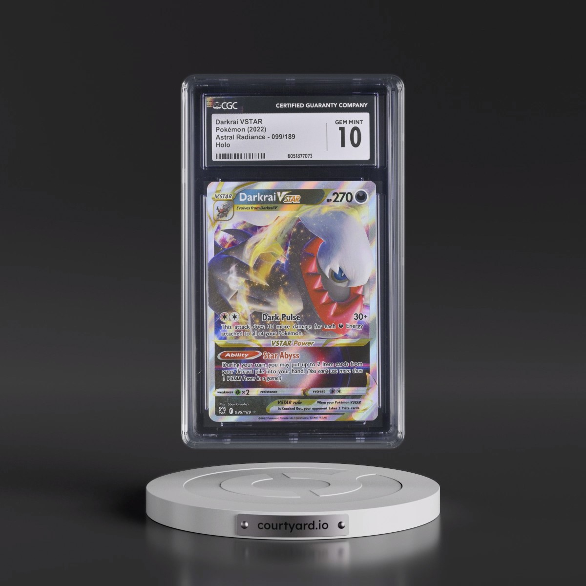 Astral Radiance #099/189 Darkrai VSTAR - Holo (CGC 10 GEM MINT)