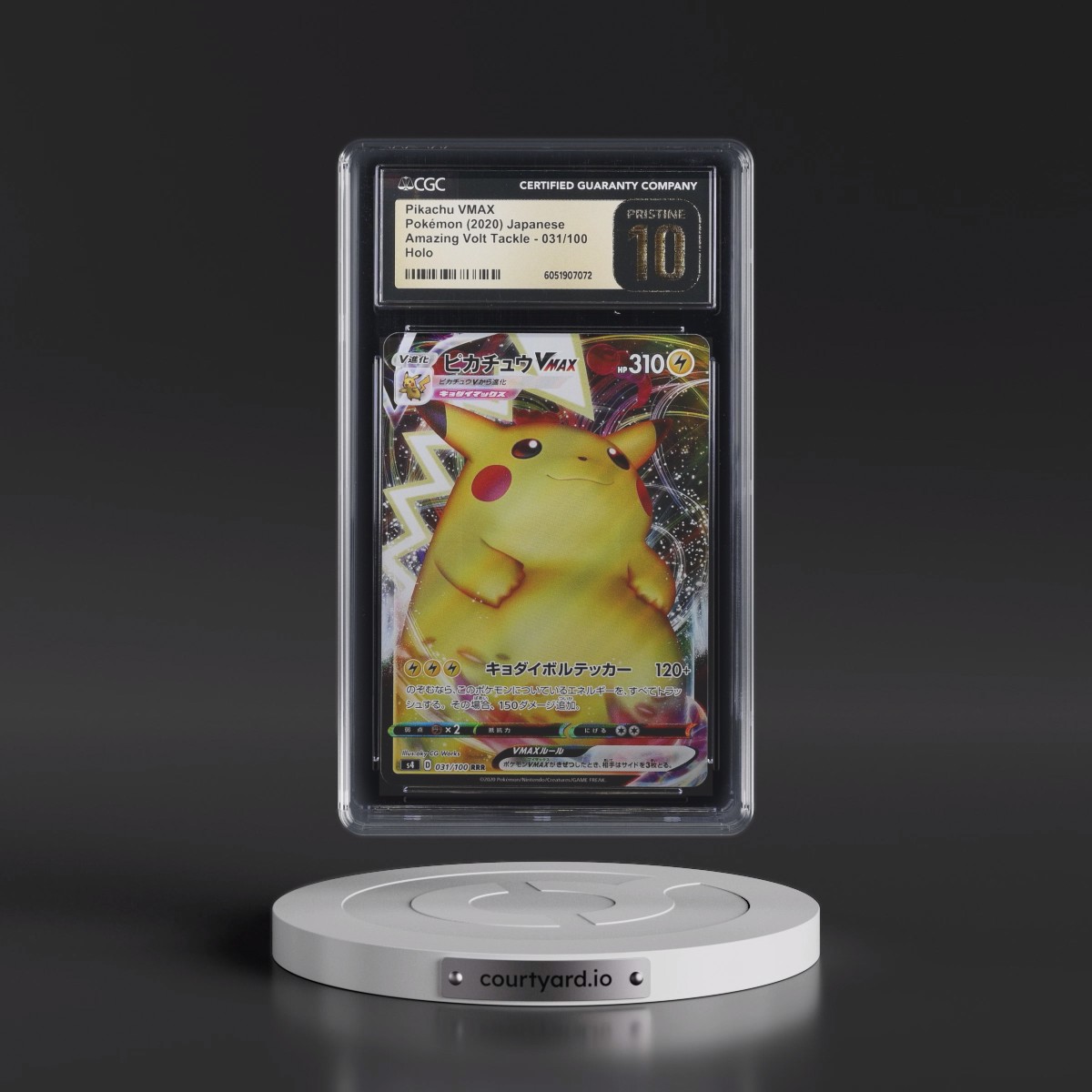 2020 Amazing Volt Tackle #031/100 Pikachu VMAX - Holo (CGC 10 PRISTINE)