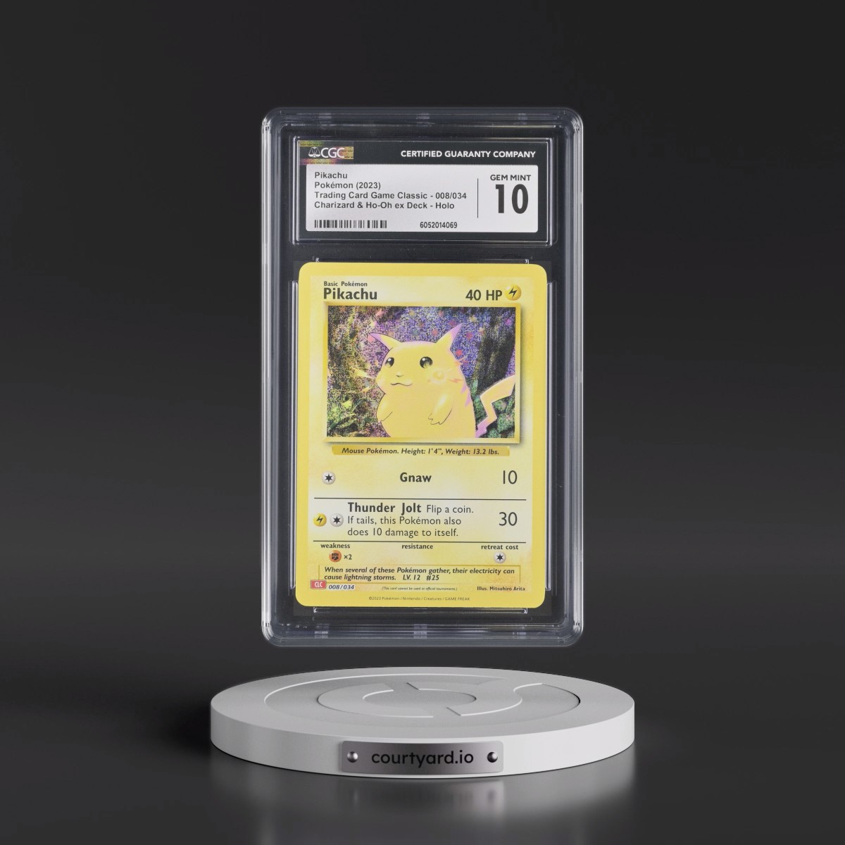 2023 Trading Card Game Classic - CLV, CLC, CLB #008/034 Pikachu - Charizard & Ho-Oh ex Deck - CLC Holo (CGC 10 GEM MINT)