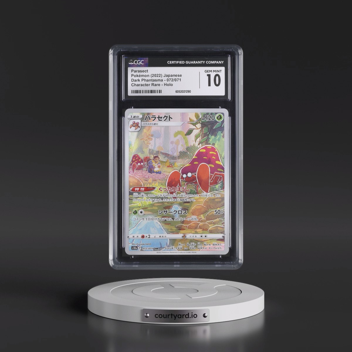2021 Dark Phantasma #072/071 Parasect - Character Rare Holo (CGC 10 GEM MINT)