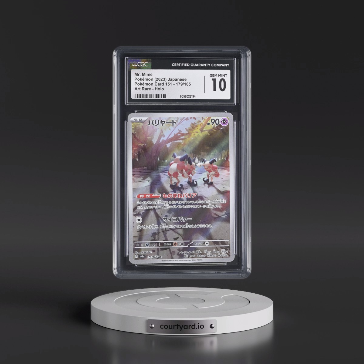 2023 Pokémon Card 151 #179/165 Mr. Mime - Art Rare Holo (CGC 10 GEM MINT)