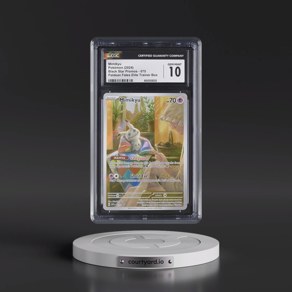 2023 Black Star Promos - Scarlet & Violet SVP EN #075 Mimikyu - Paldean Fates Elite Trainer Box (Holo) (CGC 10 GEM MINT)