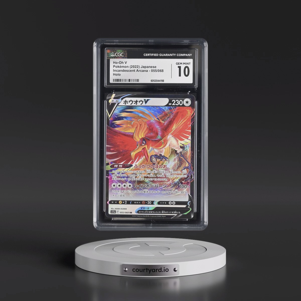 2022 Incandescent Arcana #055/068 Ho-Oh V - Holo (CGC 10 GEM MINT)