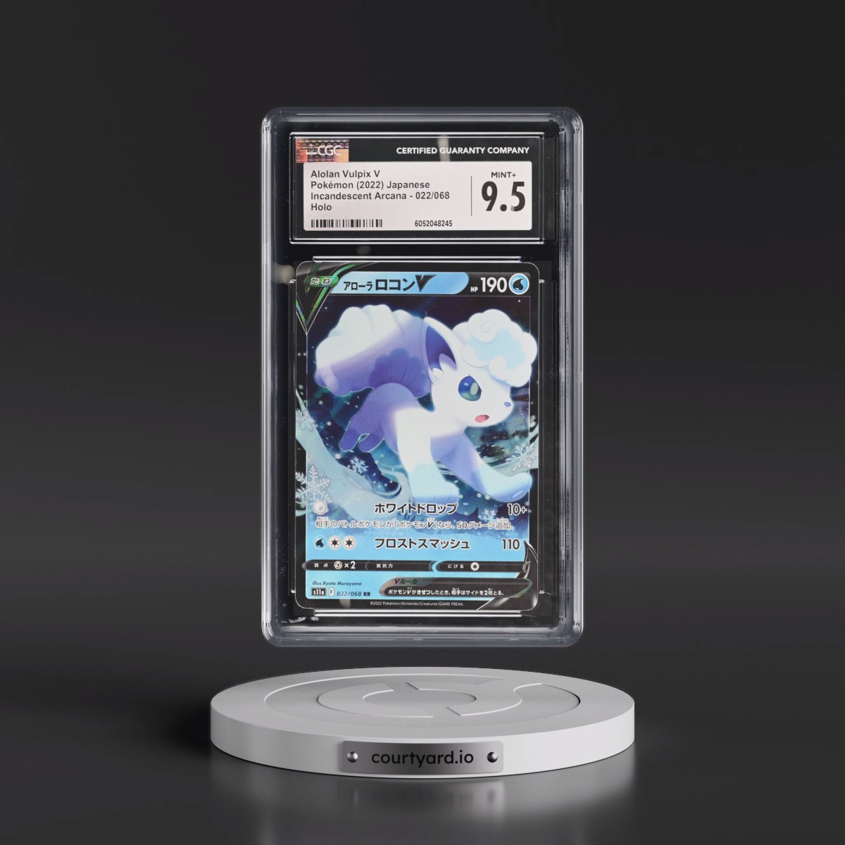 2022 Incandescent Arcana #022/068 Alolan Vulpix V - Holo (CGC 9.5 MINT+)