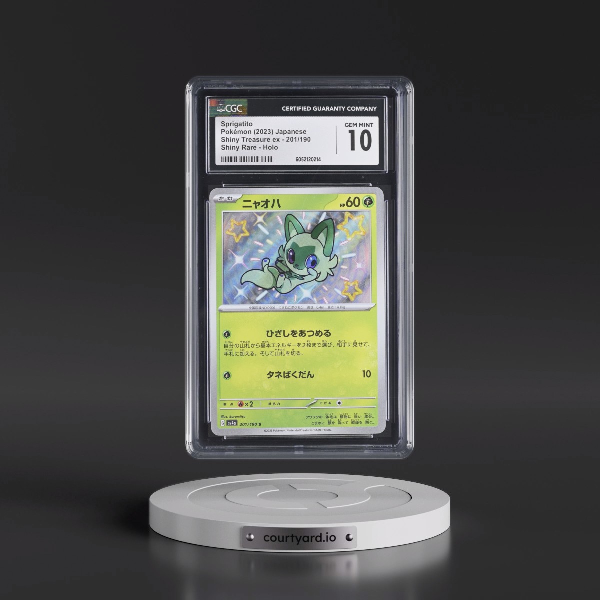 2023 Shiny Treasure ex Sprigatito - Shiny Rare Holo #201/190 CGC 10