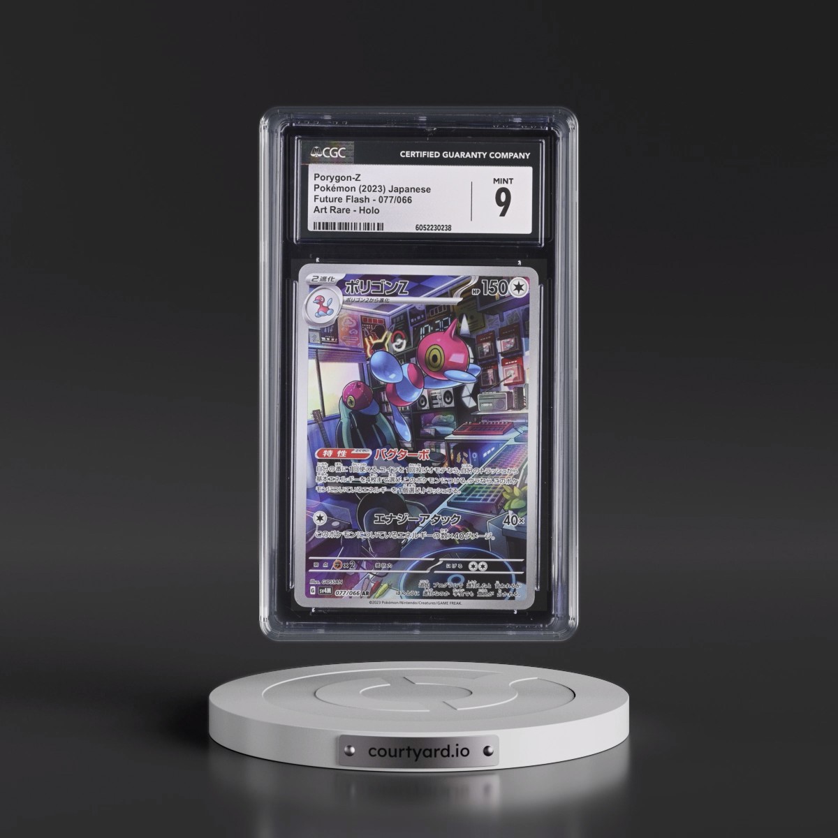 2023 Future Flash #077/066 Porygon-Z - Art Rare Holo (CGC 9 MINT)