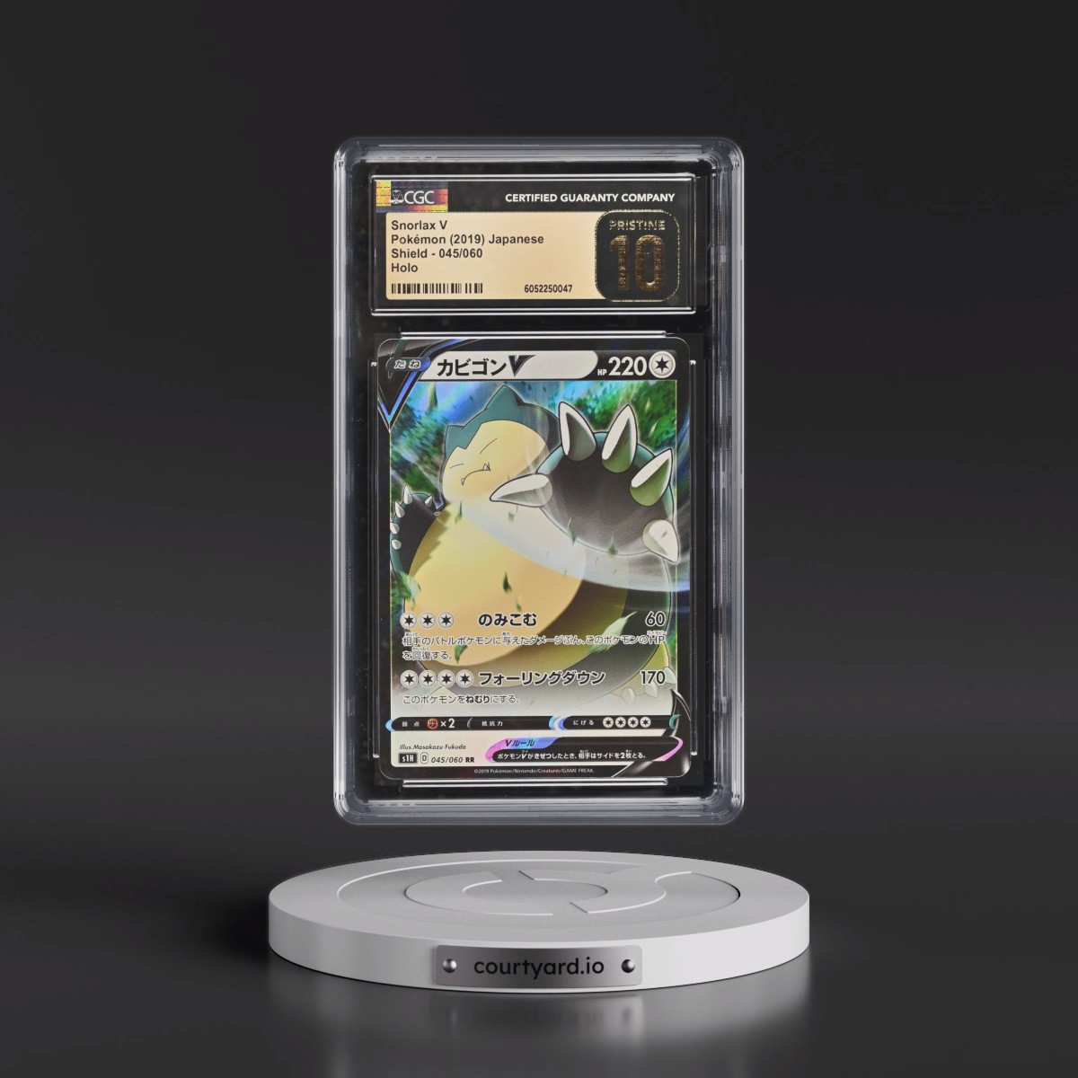 2019 Shield #045/060 Snorlax V - Holo (CGC 10 PRISTINE)