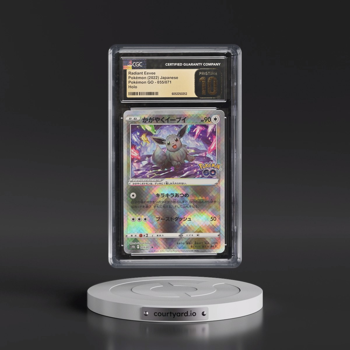 2022 Pokémon GO #055/071 Radiant Eevee - Holo (CGC 10 PRISTINE)