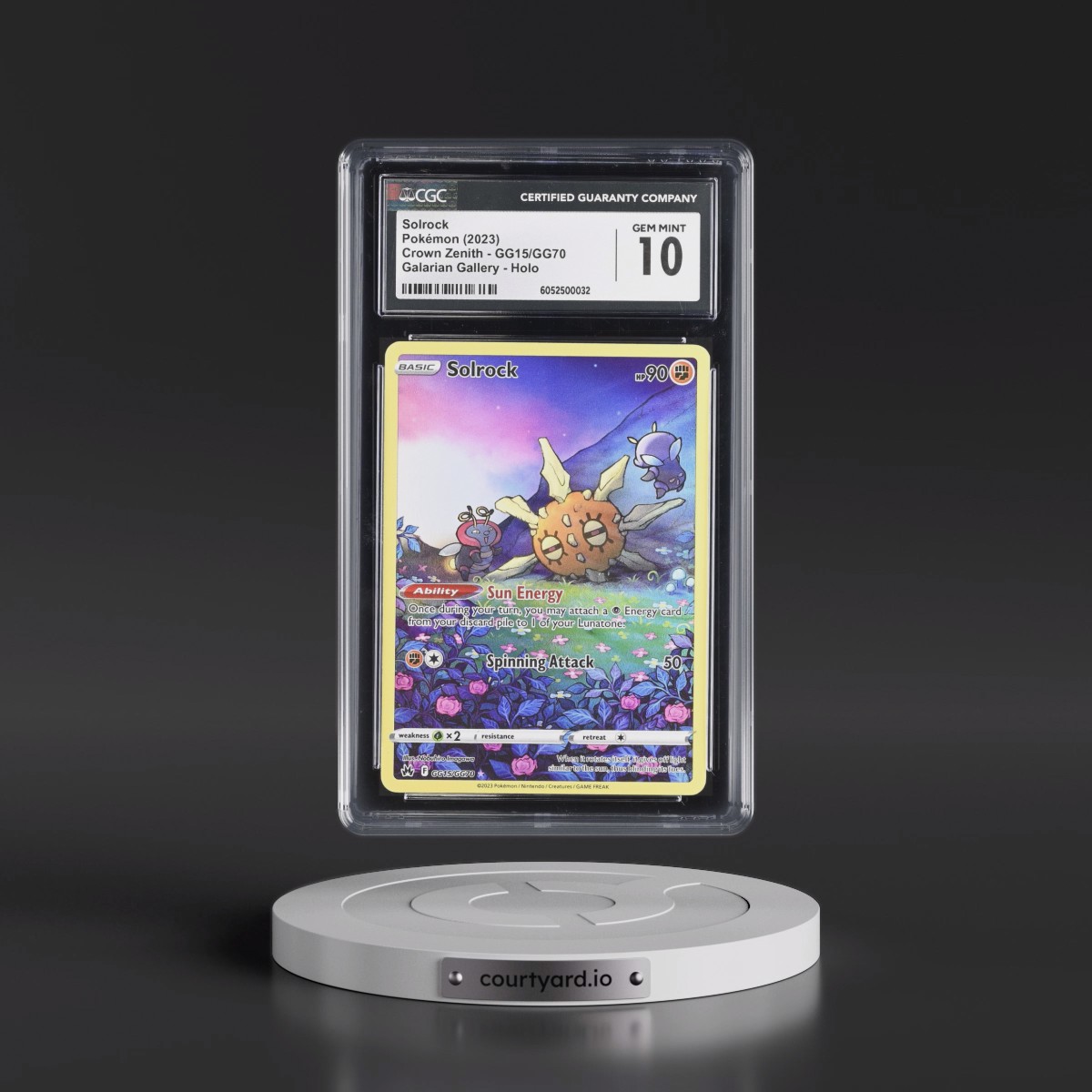 2023 Crown Zenith #GG15/GG70 Solrock - Galarian Gallery Holo (CGC 10 GEM MINT)