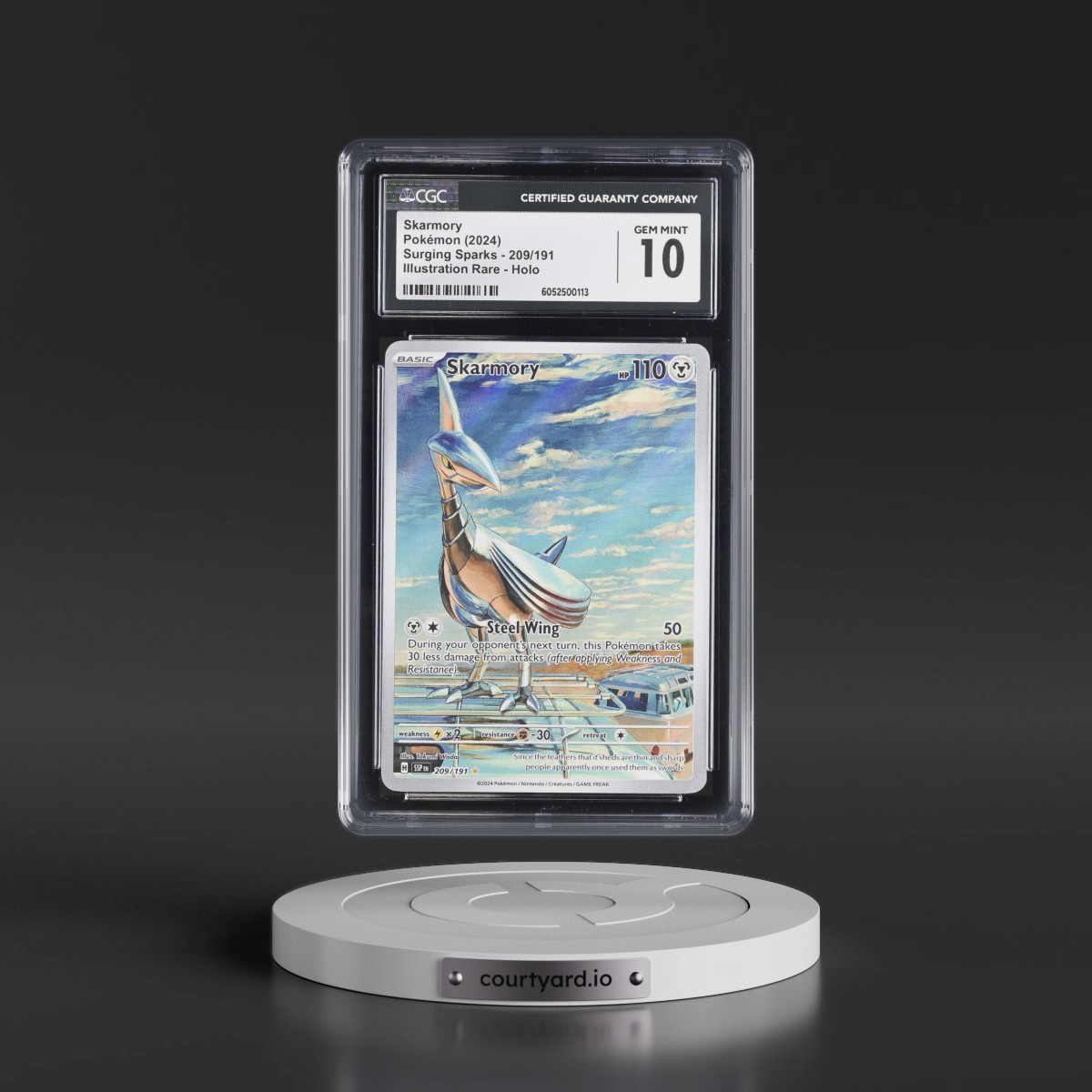 2024 Pokémon Ssp EN-Surging Sparks Skarmory - Illustration Rare #209 CGC 10