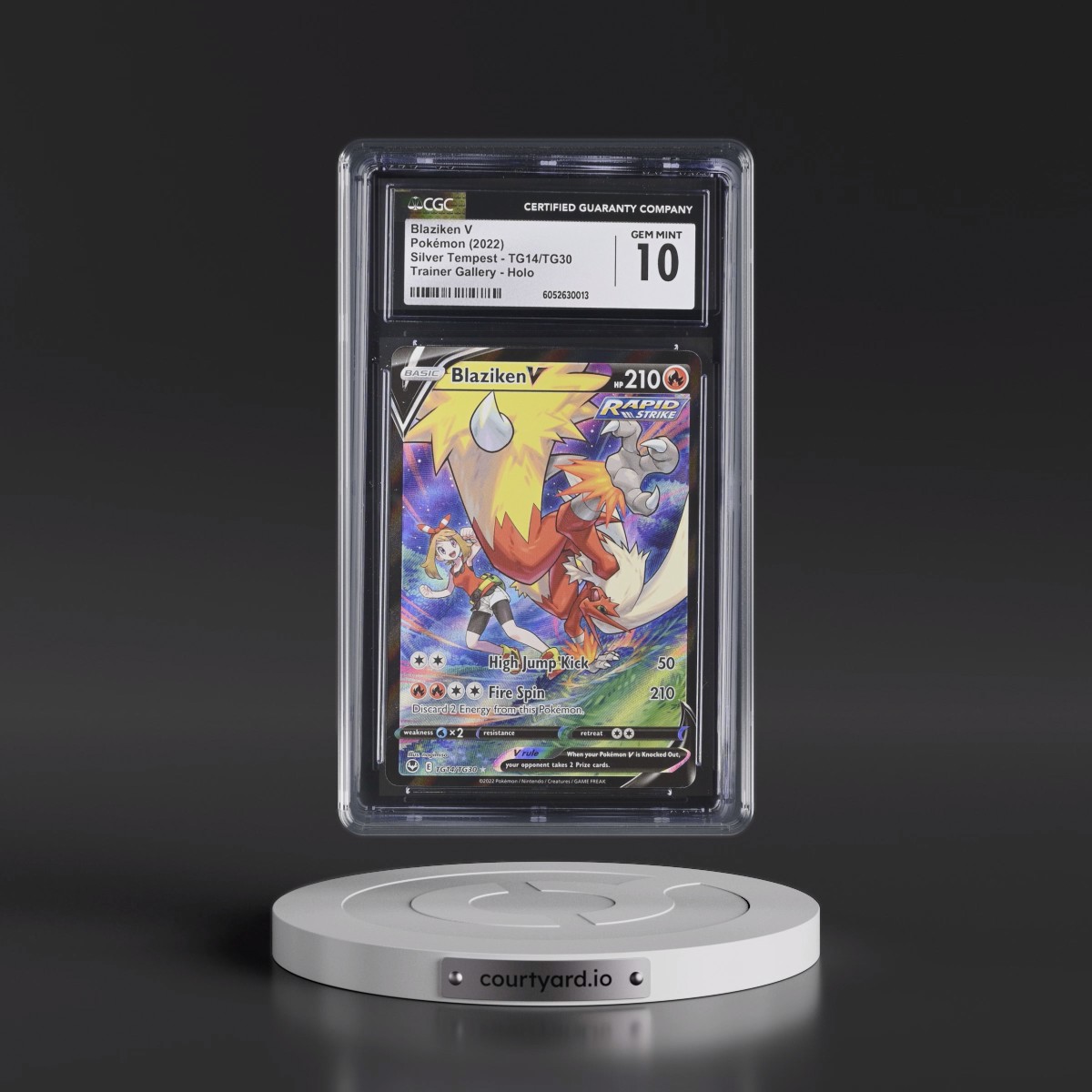 2022 Silver Tempest #TG14/TG30 Blaziken V - Trainer Gallery Holo (CGC 10 GEM MINT)