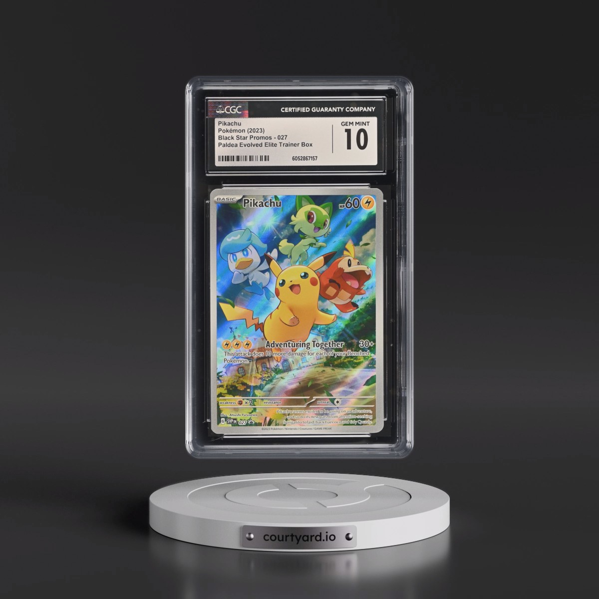 2023 Black Star Promos - Scarlet & Violet SVPEN #027 Pikachu - Paldea Evolved Elite Trainer Box (Holo) (CGC 10 GEM MINT)