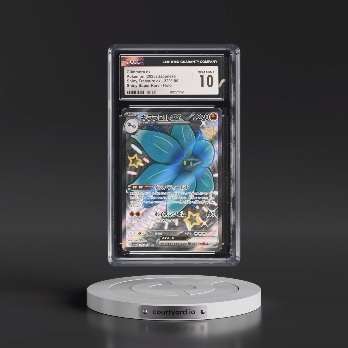 2023 Shiny Treasure ex #329/190 Glimmora ex - Shiny Super Rare Holo (CGC 10 GEM MINT)