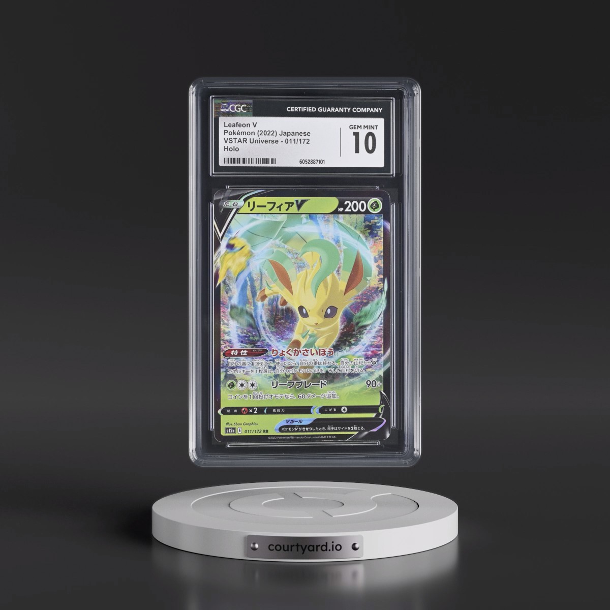 2022 VSTAR Universe #011/172 Leafeon V - Holo (CGC 10 GEM MINT)