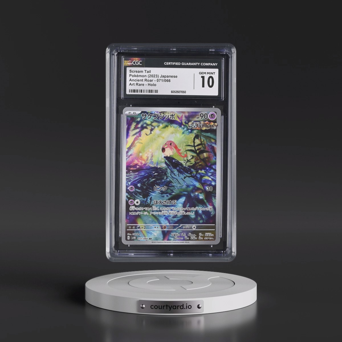 2023 Pokémon Sv4k-Ancient Roar #071 Scream Tail - Art Rare (CGC 10 GEM MINT)