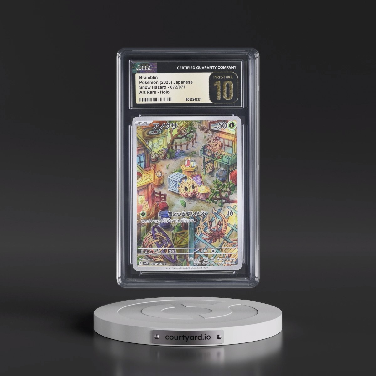 2023 Pokémon Sv2p-Snow Hazard #072 Bramblin - Art Rare (CGC 10 PRISTINE)