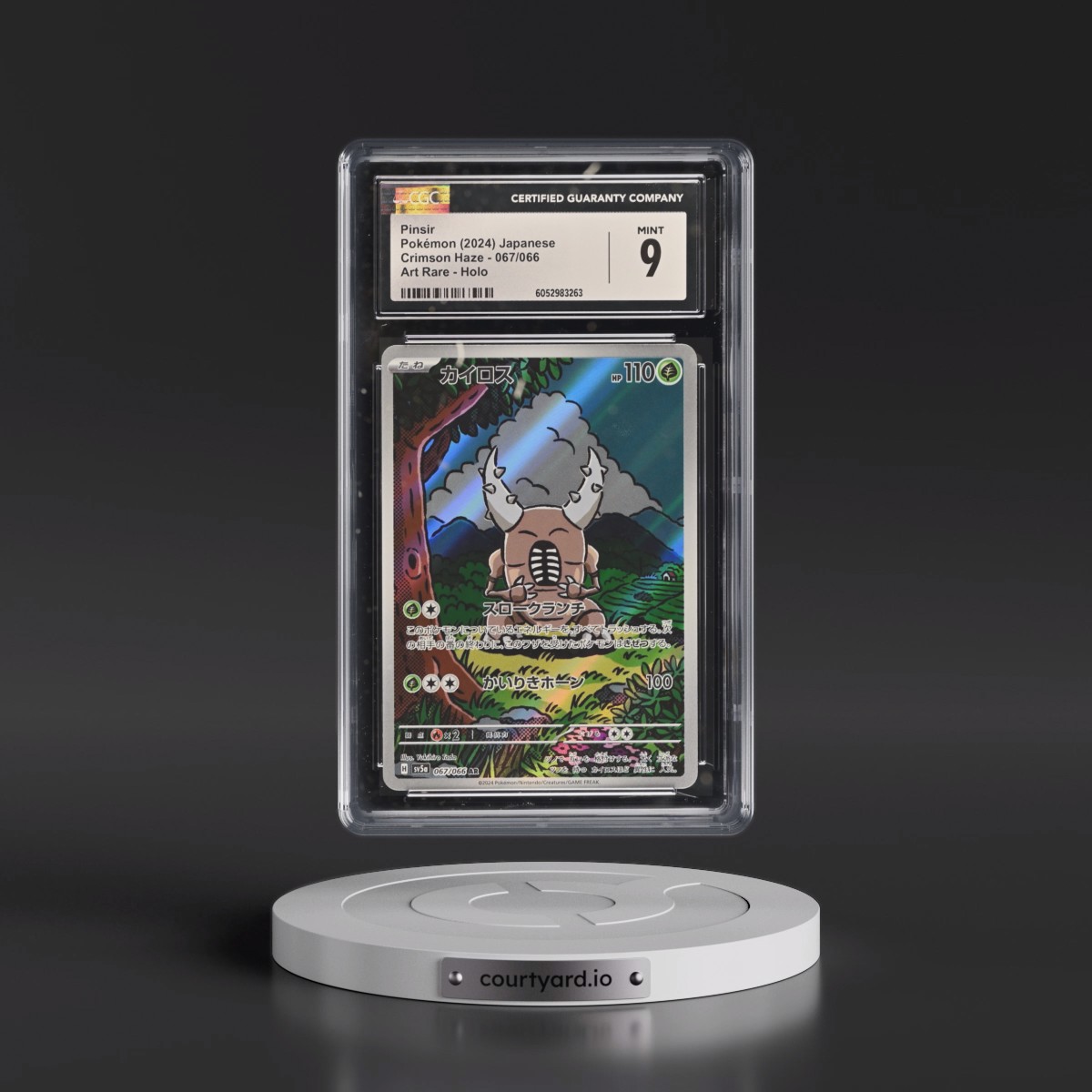 2024 Crimson Haze Pinsir - Art Rare Holo #067/066 CGC 9