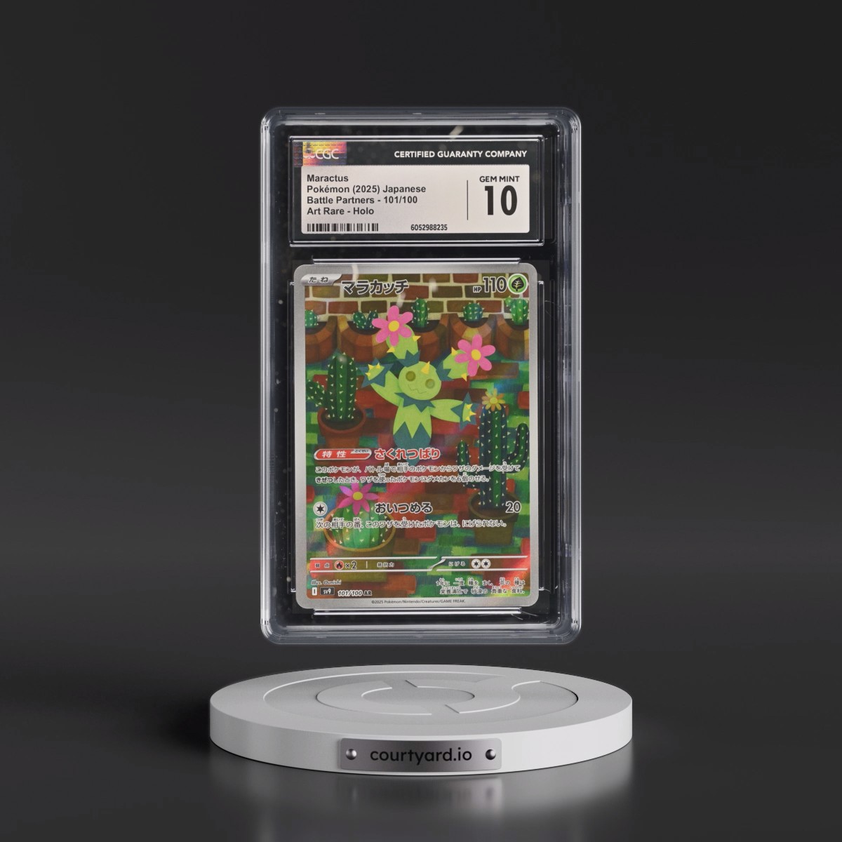 2025 Battle Partners - sv9 #101/100 Maractus - Art Rare Holo (CGC 10 GEM MINT)