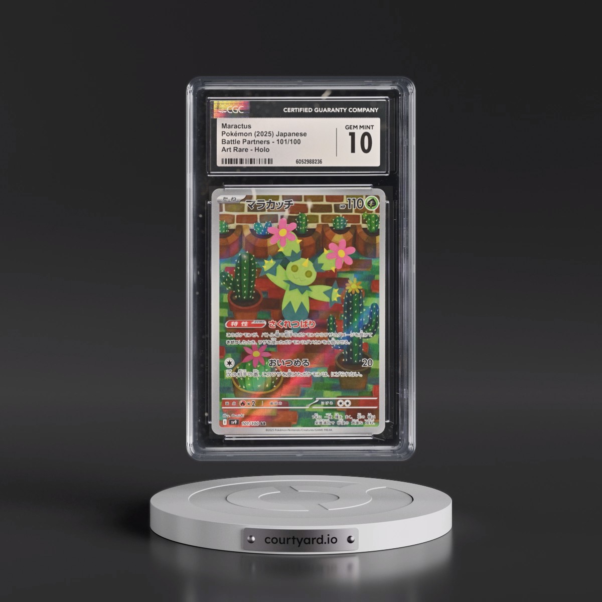 2025 Battle Partners - sv9 #101/100 Maractus - Art Rare Holo (CGC 10 GEM MINT)