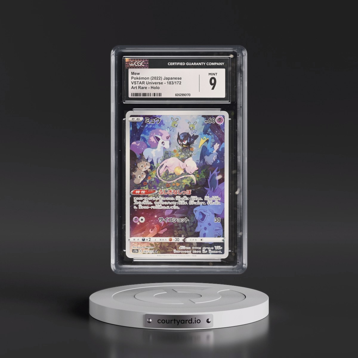 2022 VSTAR Universe #183/172 Mew - Art Rare Holo (CGC 9 MINT)