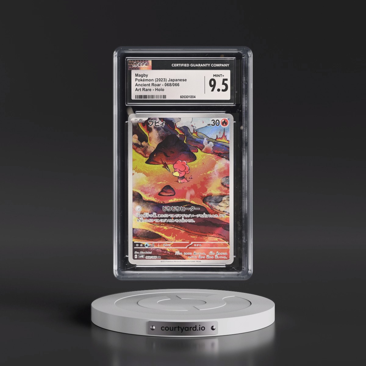 2023 Ancient Roar #068/066 Magby - Art Rare Holo (CGC 9.5 MINT+)