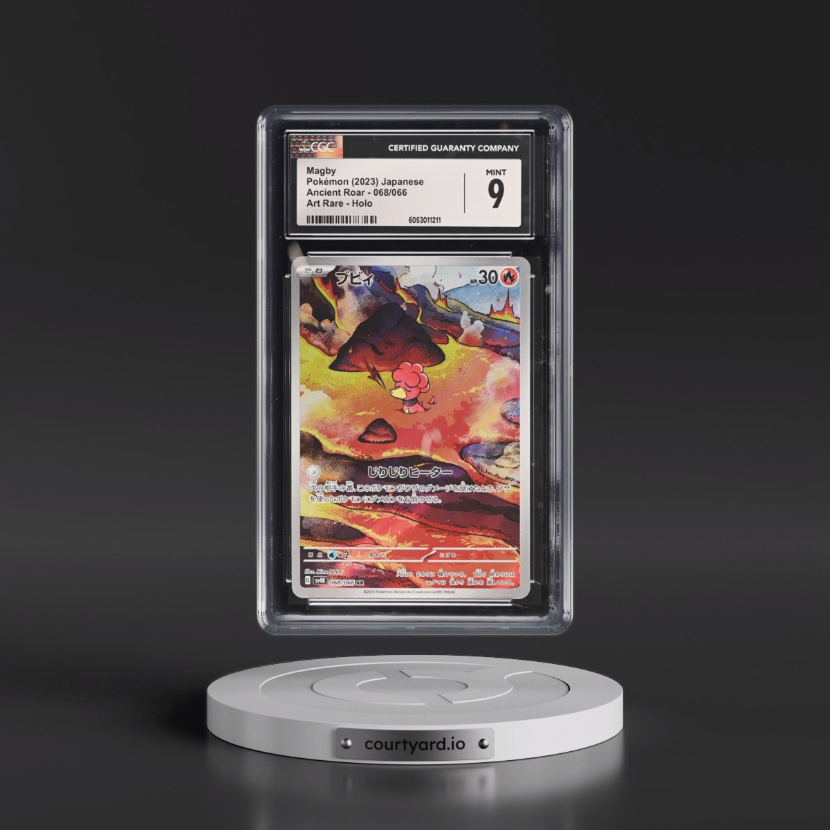 2023 Ancient Roar #068/066 Magby - Art Rare Holo (CGC 9 MINT)