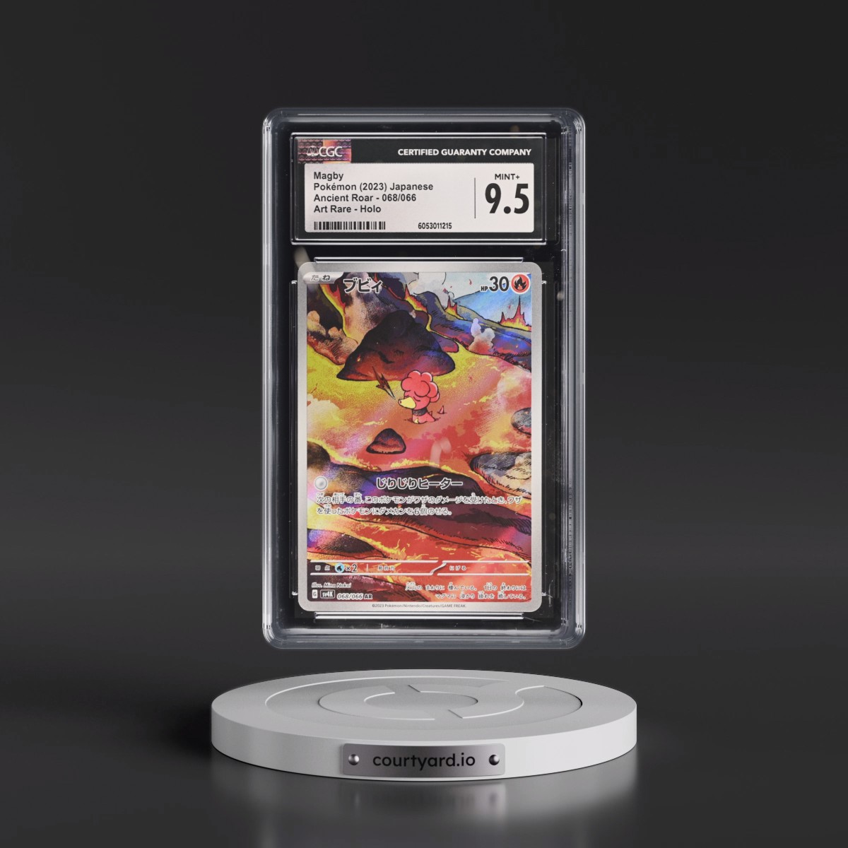 2023 Ancient Roar #068/066 Magby - Art Rare Holo (CGC 9.5 MINT+)