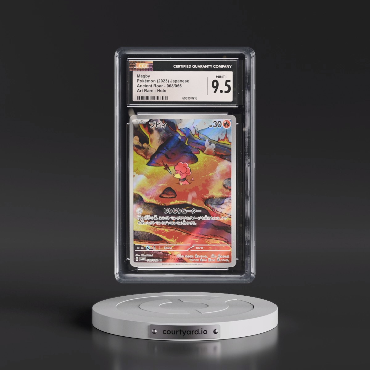 2023 Ancient Roar #068/066 Magby - Art Rare Holo (CGC 9.5 MINT+)