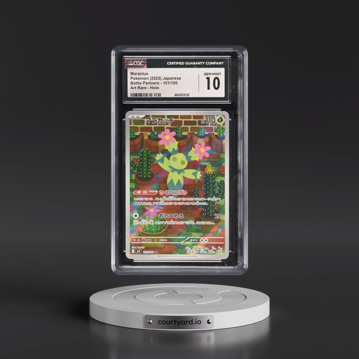 2025 Battle Partners - sv9 #101/100 Maractus - Art Rare Holo (CGC 10 GEM MINT)