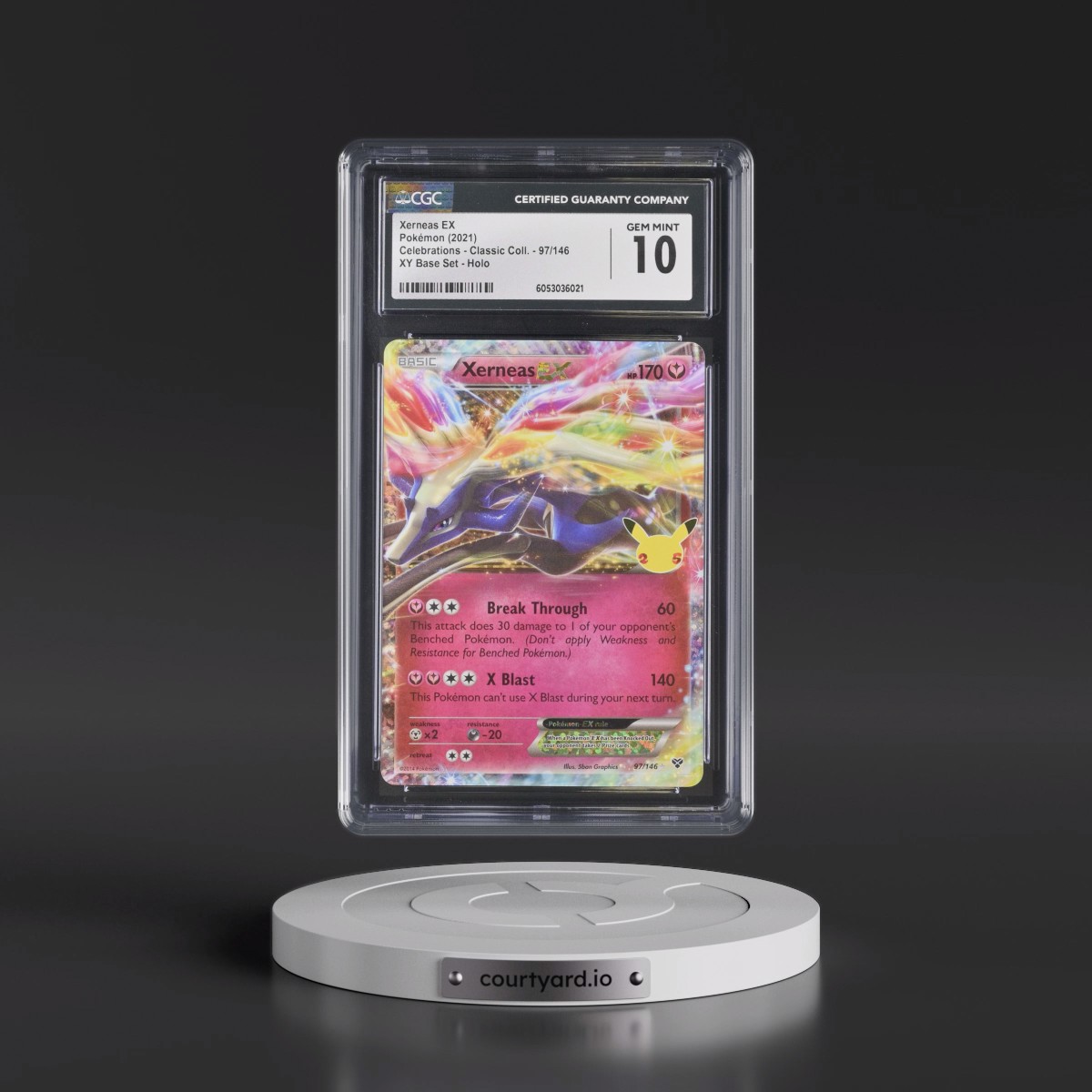 2021 Celebrations - Classic Collection #97/146 Xerneas EX - XY Base Set Holo (CGC 10 GEM MINT)