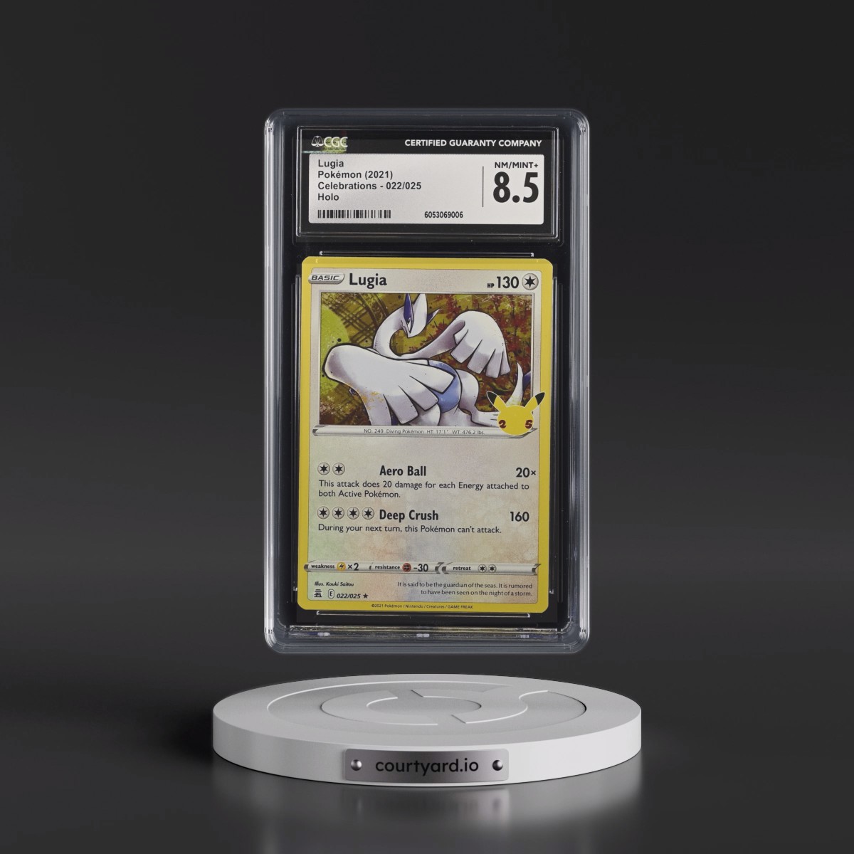 2021 Celebrations #022/025 Lugia - Holo (CGC 8.5 NM-MT+)