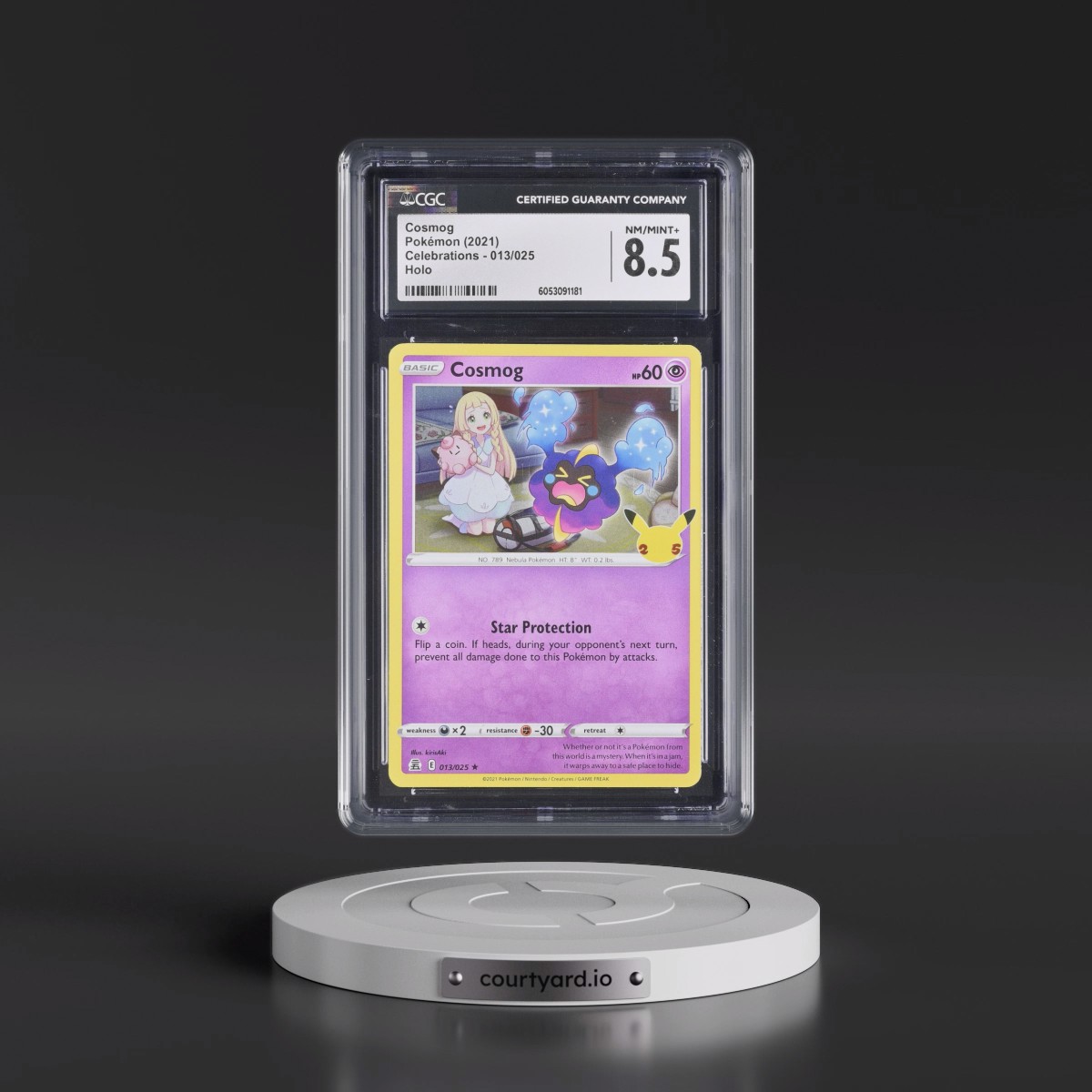 2021 Celebrations #013/025 Cosmog - Holo (CGC 8.5 NM-MT+)