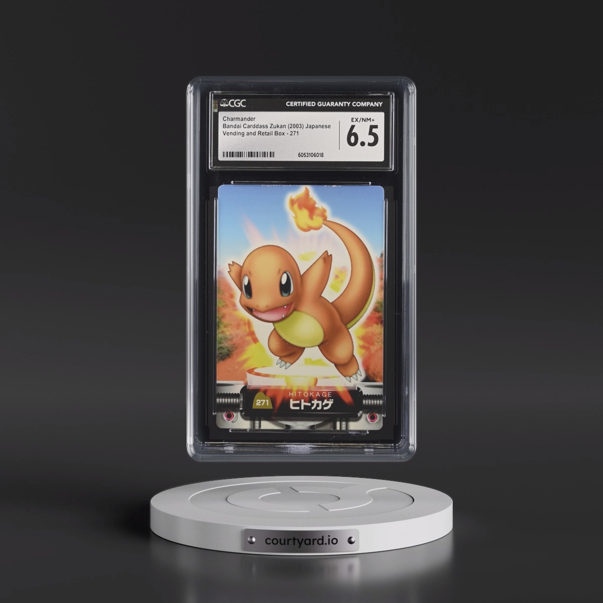 2003 Base Set (2005)(Bold Romanji Back) #271 Charmander (CGC 6.5 EX-NM+)