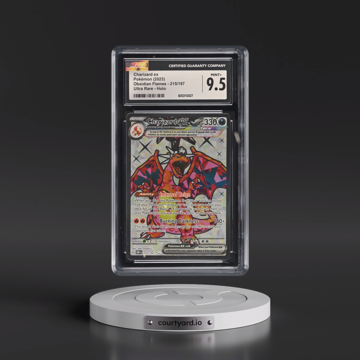 2023 Obsidian Flames - OBF EN #215/197 Charizard ex - Ultra Rare Holo (CGC 9.5 MINT+)
