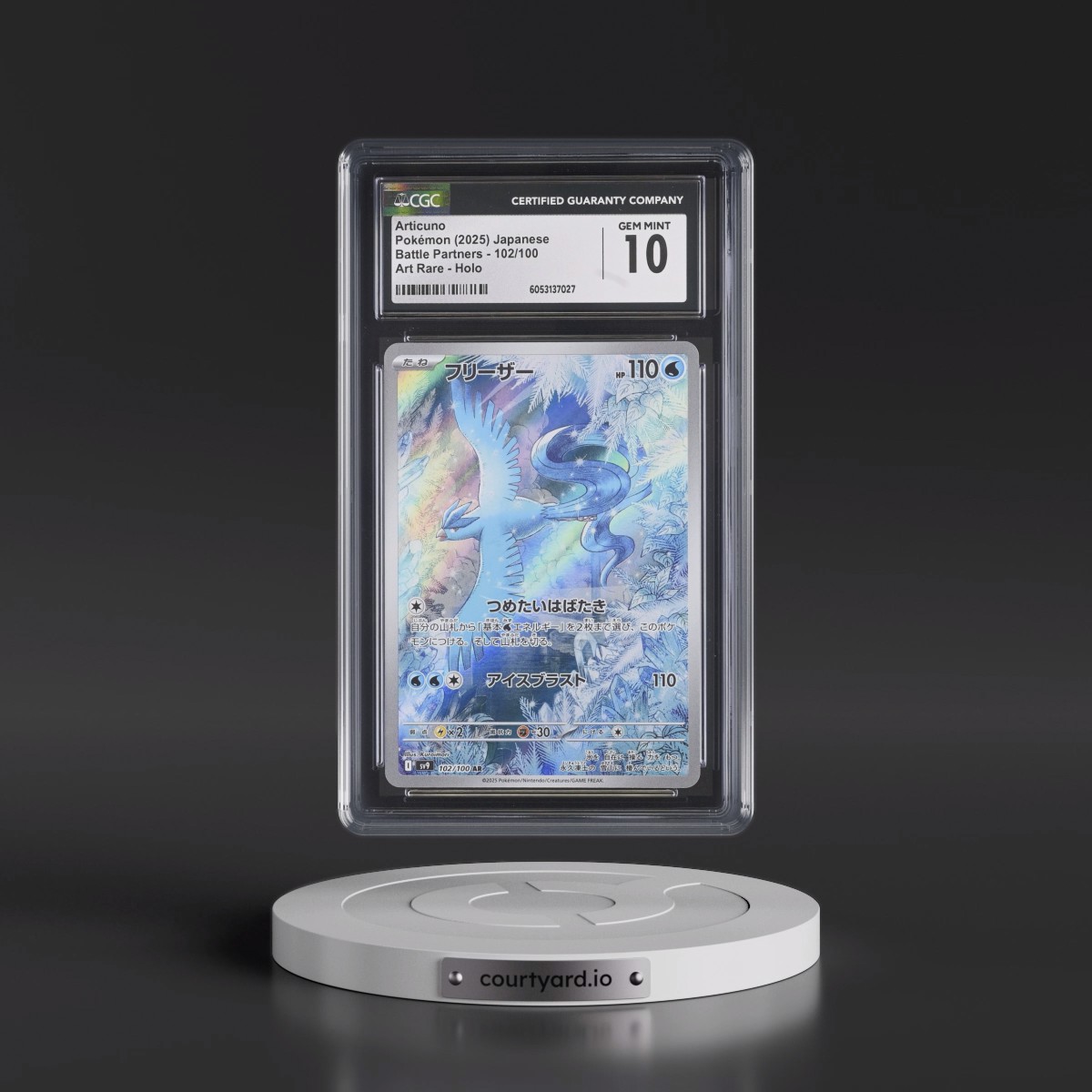 2025 Battle Partners - sv9 #102/100 Articuno - Art Rare Holo (CGC 10 GEM MINT)