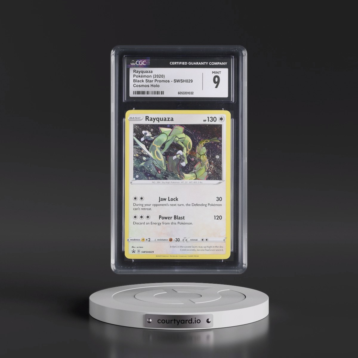 2017 Black Star Promos - Sword & Shield #SWSH029 Rayquaza - (Cosmos Holo) (CGC 9 MINT)