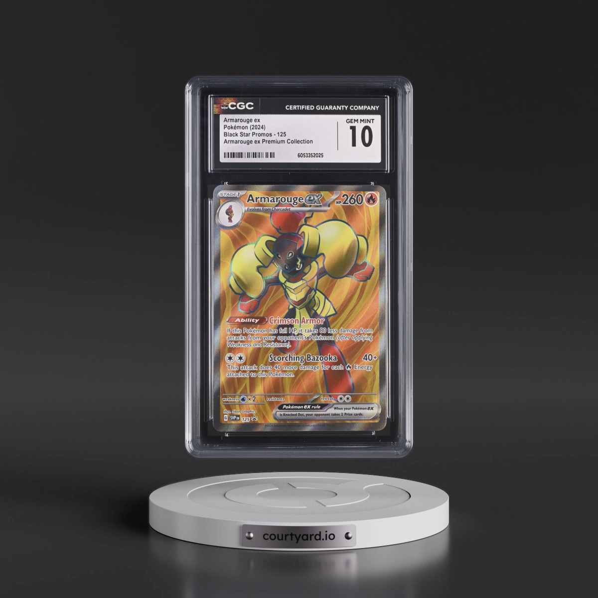 2023 Black Star Promos - Scarlet & Violet SVP EN #125 Armarouge ex - Armarouge ex Premium Collection (Holo) (CGC 10 GEM MINT)