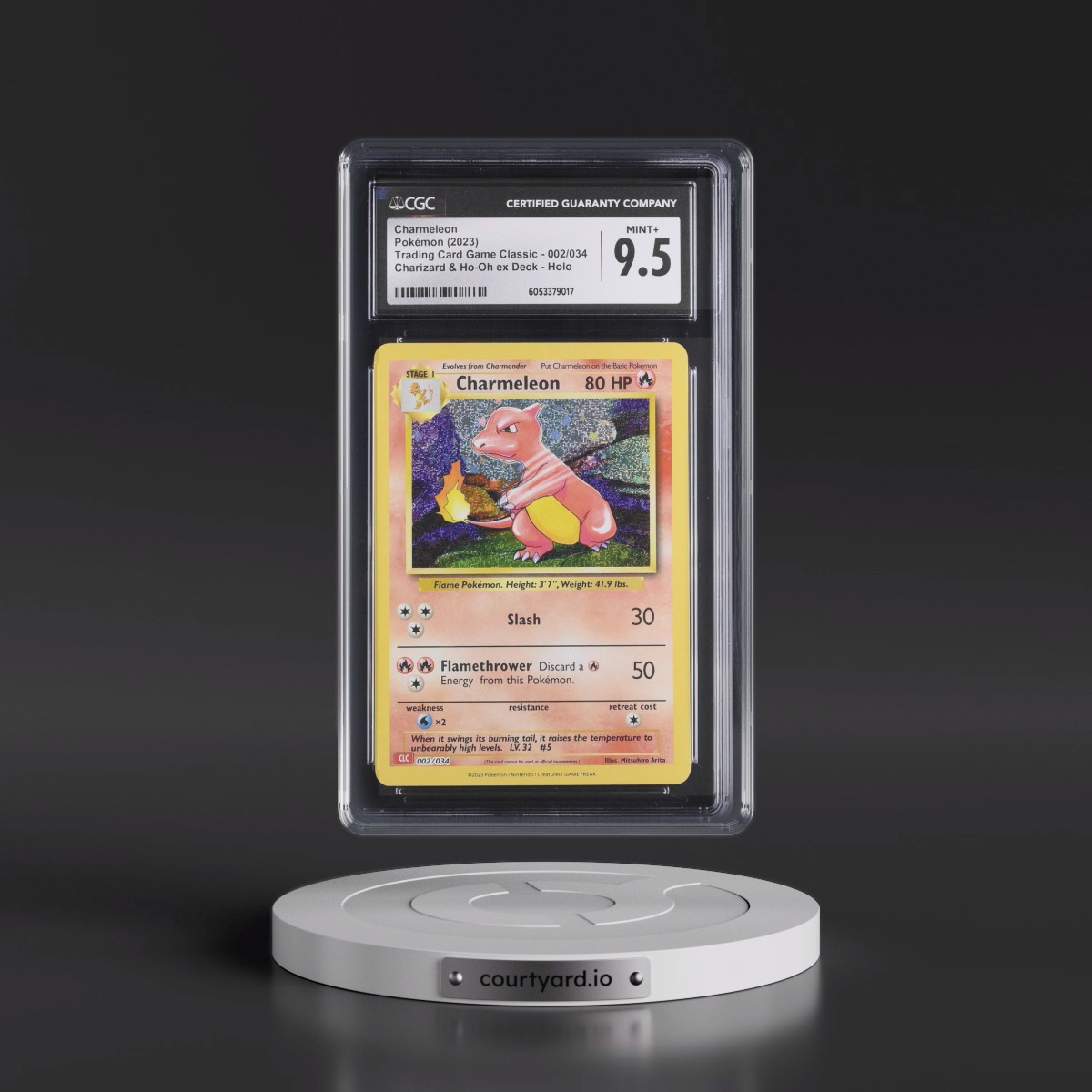 2023 Trading Card Game Classic - CLV, CLC, CLB #002/034 Charmeleon - Charizard & Ho-Oh ex Deck - CLC Holo (CGC 9.5 MINT+)
