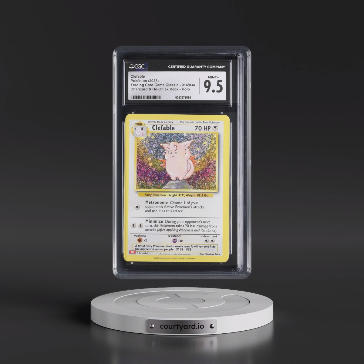 2023 Trading Card Game Classic - CLV, CLC, CLB #014/034 Clefable - Charizard & Ho-Oh ex Deck - CLC Holo (CGC 9.5 MINT+)