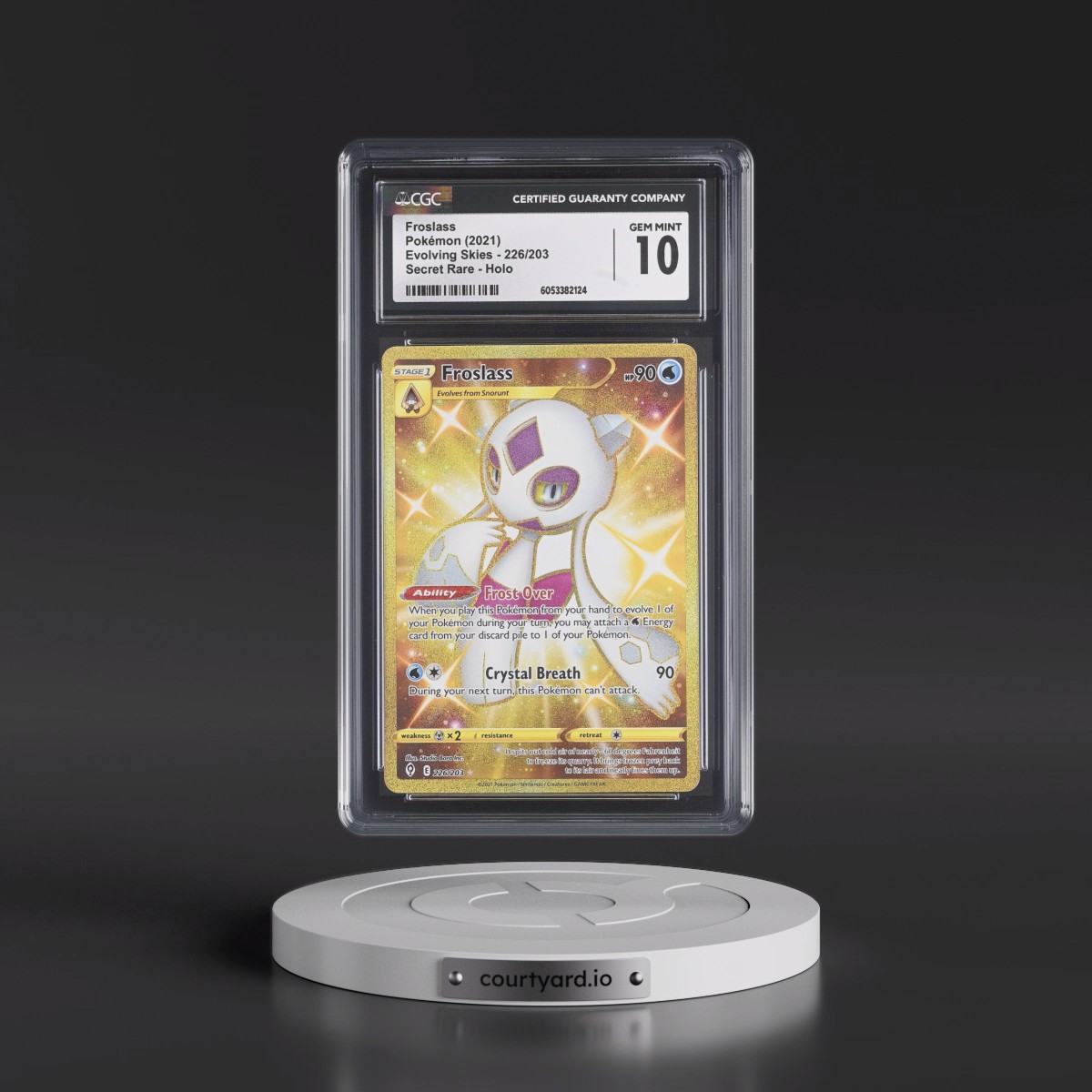 2021 Evolving Skies #226/203 Froslass - Secret (CGC 10 GEM MINT)