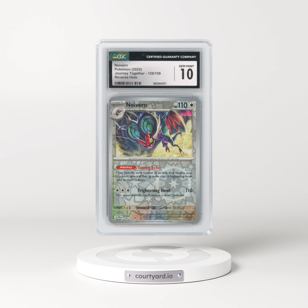 2025 Journey Together - JTG EN #128/159 Noivern - Reverse Holo (CGC 10 GEM MINT)