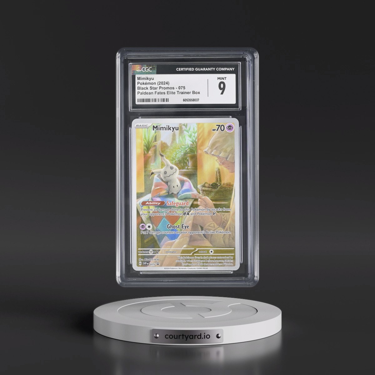 2023 Black Star Promos - Scarlet & Violet SVP EN #075 Mimikyu - Paldean Fates Elite Trainer Box (Holo) (CGC 9 MINT)