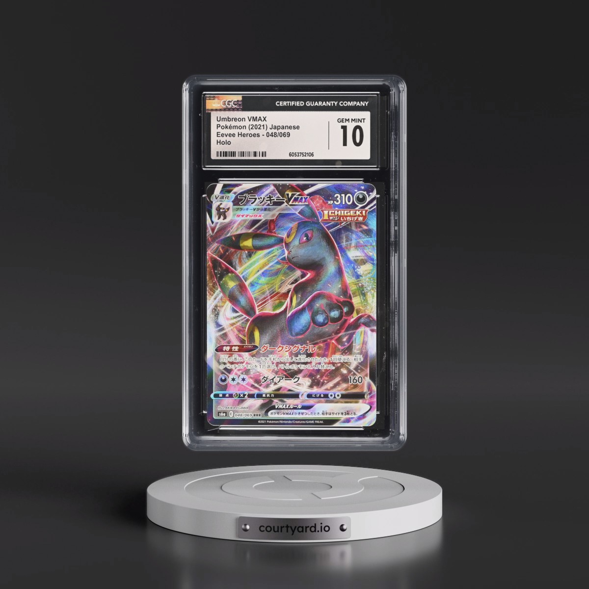 2021 Eevee Heroes #048/069 Umbreon VMAX - Holo (CGC 10 GEM MINT)