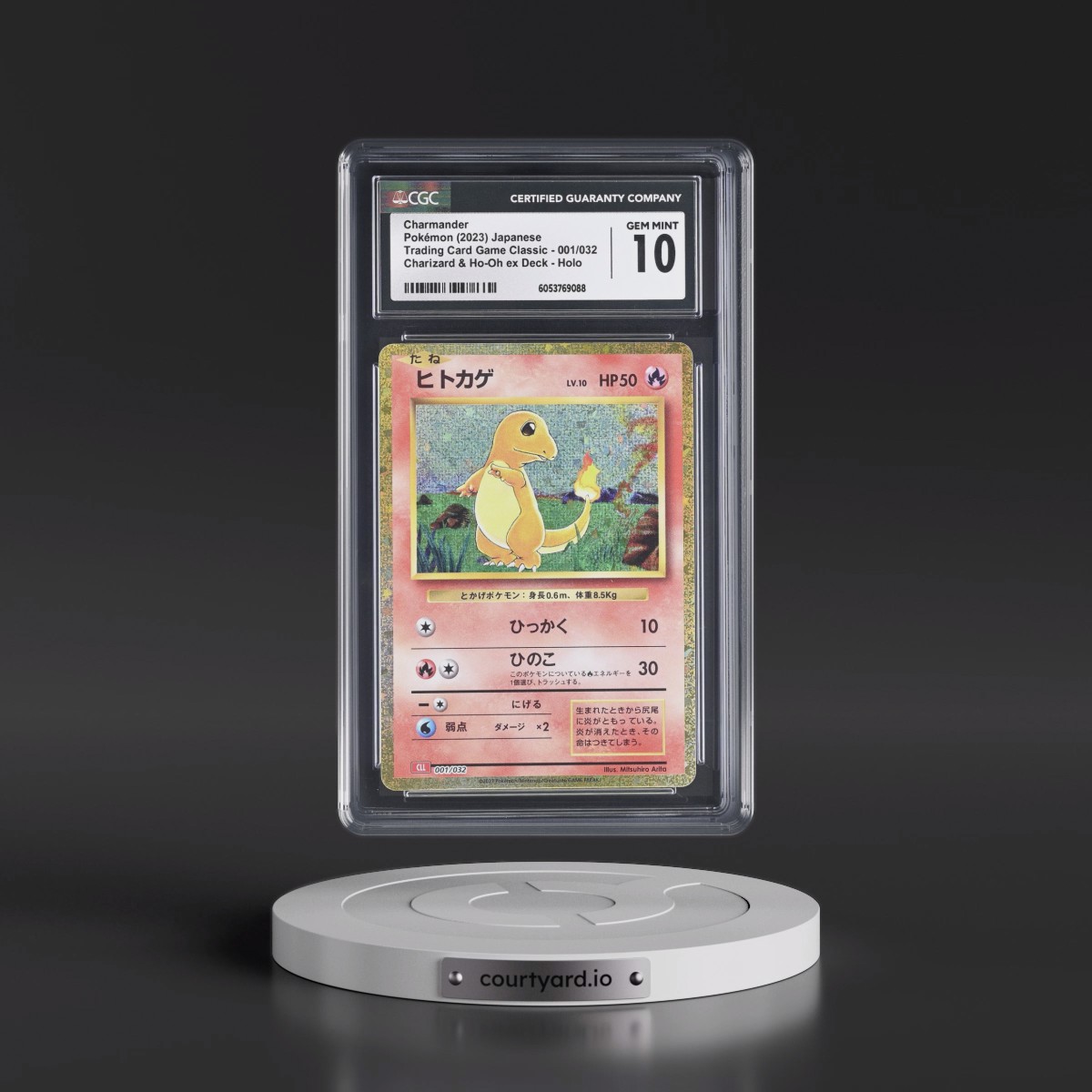 2023 Trading Card Game Classic - CLF, CLL, CLK #001/032 Charmander - Charizard & Ho-Oh ex Deck - CLL Holo (CGC 10 GEM MINT)